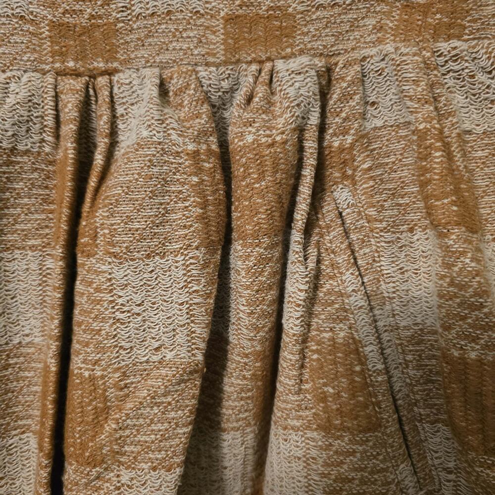New Free People Burnt Umber Plaid Holly Go Lightly Tweed Mini Skirt $88 Small - Picture 4 of 5